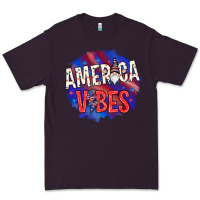 Plum America vibes with gnome Premium Tee - HowdyJamesFarm