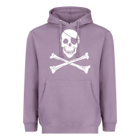 Lavender skull crossbones Heavyweight Hoodie - linhVisuals