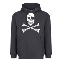 Smoke skull crossbones Heavyweight Hoodie - linhVisuals