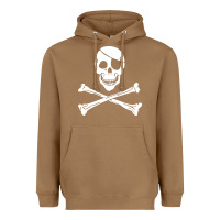 Toasted Coconut skull crossbones Heavyweight Hoodie - linhVisuals