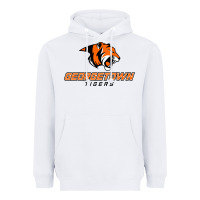 White georgetown college tiger Heavyweight Hoodie - linhVisuals