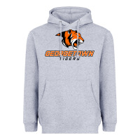 Heather Grey georgetown college tiger Heavyweight Hoodie - linhVisuals