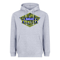 Heather Grey night ranger Heavyweight Hoodie - linhVisuals