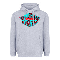 Heather Grey night ranger Heavyweight Hoodie - linhVisuals
