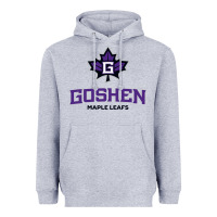 Heather Grey goshen college maple leafs2 vectorized Heavyweight Hoodie - linhVisuals