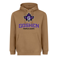 Toasted Coconut goshen college maple leafs2 vectorized Heavyweight Hoodie - linhVisuals