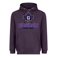 Plum goshen college maple leafs2 vectorized Heavyweight Hoodie - linhVisuals