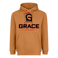 Meerkat grace college & seminary lancers1 vectorized Heavyweight Hoodie - linhVisuals