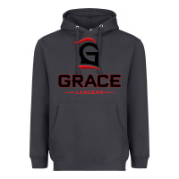 Smoke grace college & seminary lancers1 vectorized Heavyweight Hoodie - linhVisuals