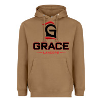 Grace College & Seminary Lancers1 Vectorized Heavyweight Hoodie | Teevron