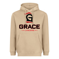 Mushroom grace college & seminary lancers1 vectorized Heavyweight Hoodie - linhVisuals