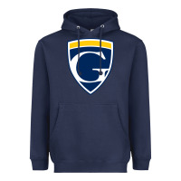 Navy graceland university yellowjackets vectorized Heavyweight Hoodie - linhVisuals