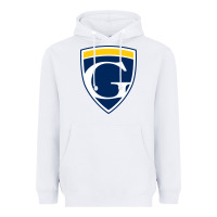 White graceland university yellowjackets vectorized Heavyweight Hoodie - linhVisuals