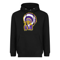 Black haskell indian Heavyweight Hoodie - linhVisuals