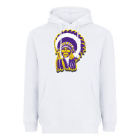 White haskell indian Heavyweight Hoodie - linhVisuals