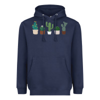 Navy cute plant Heavyweight Hoodie - linhVisuals