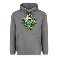 Storm aztec  cowhide cactus gemstone Heavyweight Hoodie - JahusDesignShop