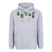 Heather Grey cute plant Heavyweight Hoodie - linhVisuals