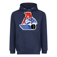 Navy lokomotiv yaroslavl Heavyweight Hoodie - linhVisuals