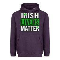 Plum irish livers matter   funny st patricks day irish drinking t shirts te Heavyweight Hoodie - linhVisuals