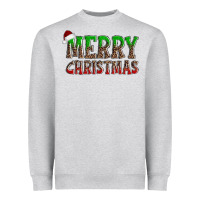 Heather Grey merry christmas Heavyweight Sweatshirt - AdoDesignShop