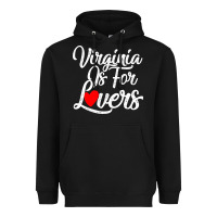 Black virginia is for lovers Heavyweight Hoodie - linhVisuals