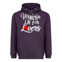 Plum virginia is for lovers Heavyweight Hoodie - linhVisuals