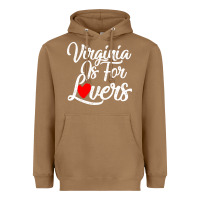 Toasted Coconut virginia is for lovers Heavyweight Hoodie - linhVisuals