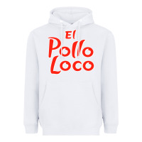 White El Pollo Loco Heavyweight Hoodie - linhVisuals