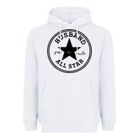 White all star husband Heavyweight Hoodie - linhVisuals