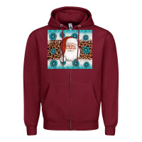 Burgundy santa gemstone Zipper Hoodie - AdoDesignShop