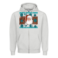 Dove Grey santa gemstone Zipper Hoodie - AdoDesignShop