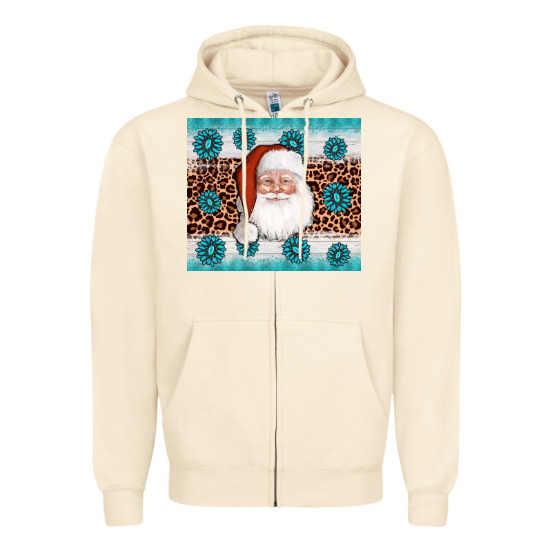 Santa Gemstone Zipper Hoodie by AdoDesignShop | Teevron