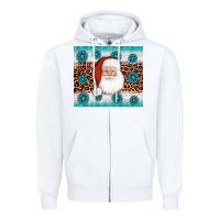 White santa gemstone Zipper Hoodie - AdoDesignShop