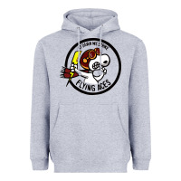 Heather Grey flying aces Heavyweight Hoodie - linhVisuals