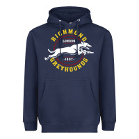 Navy Richmond Greyhounds Lon Don 1897 Heavyweight Hoodie - linhVisuals