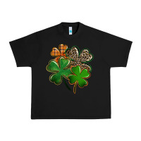 Black Leopard shamrock St. Patricks Day Urban Heavy Tee - FaDigitalArtStudio