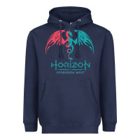 Navy HORIZON FORBIDDEN WEST Heavyweight Hoodie - linhVisuals