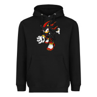 Black Shadow The Hedgehog Heavyweight Hoodie - linhVisuals