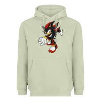 Matcha Shadow The Hedgehog Heavyweight Hoodie - linhVisuals