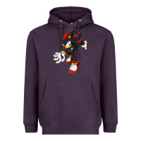 Plum Shadow The Hedgehog Heavyweight Hoodie - linhVisuals