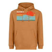 Meerkat vintage california wave surf retro 80s california beach surfing Heavyweight Hoodie - linhVisuals