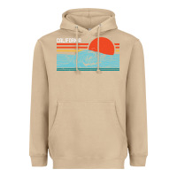 Mushroom vintage california wave surf retro 80s california beach surfing Heavyweight Hoodie - linhVisuals