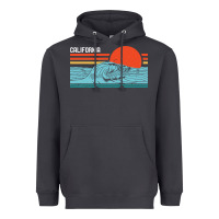 Smoke vintage california wave surf retro 80s california beach surfing Heavyweight Hoodie - linhVisuals