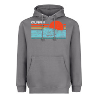 Storm vintage california wave surf retro 80s california beach surfing Heavyweight Hoodie - linhVisuals