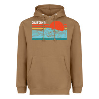 Toasted Coconut vintage california wave surf retro 80s california beach surfing Heavyweight Hoodie - linhVisuals