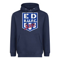 Navy eastwood rugby Heavyweight Hoodie - linhVisuals