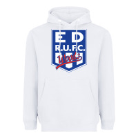 White eastwood rugby Heavyweight Hoodie - linhVisuals