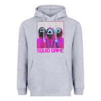 Heather Grey spoky squids games Heavyweight Hoodie - linhVisuals