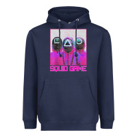 Navy spoky squids games Heavyweight Hoodie - linhVisuals